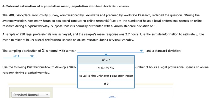 Solved 4. Interval estimation of a population mean, | Chegg.com