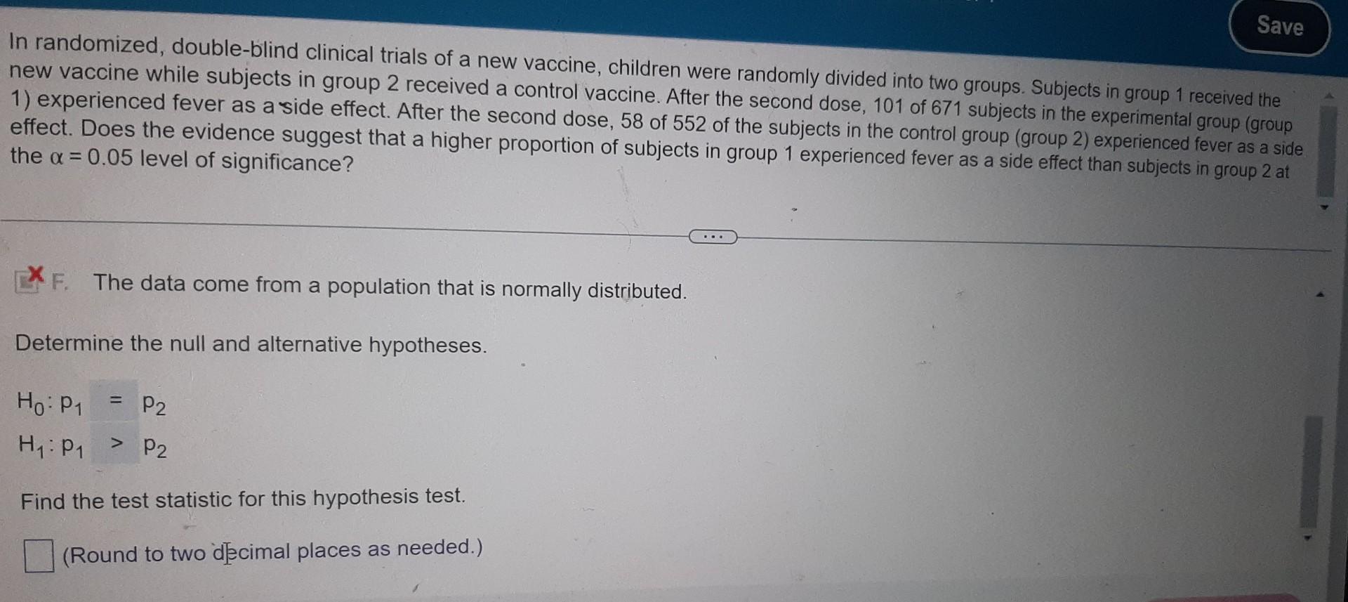 Solved In Randomized, Double-blind Clinical Trials Of A New | Chegg.com