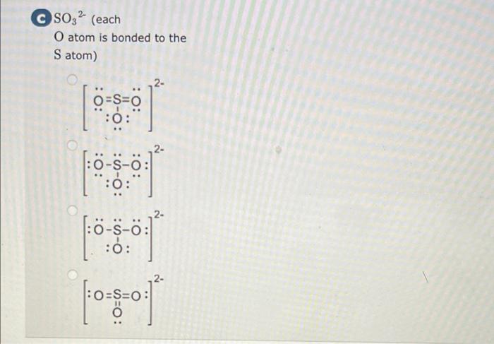 Solved Choose Lewis structures for the following polyatomic | Chegg.com