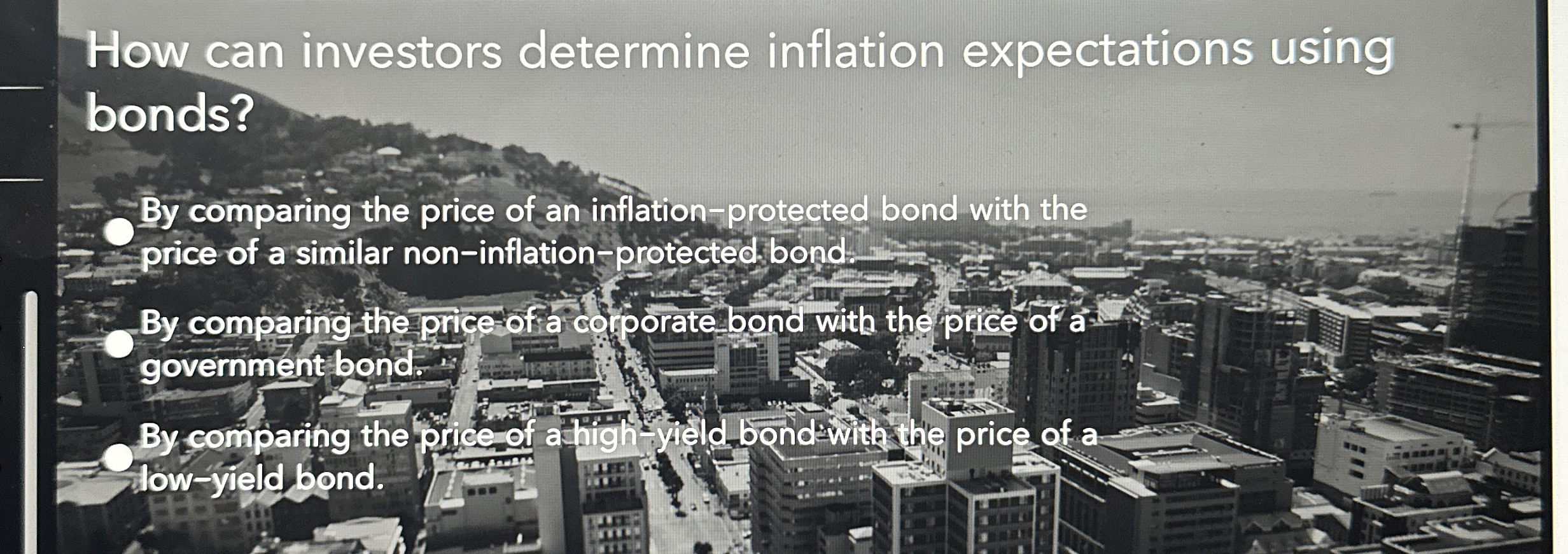 Solved How Can Investors Determine Inflation Expectations 