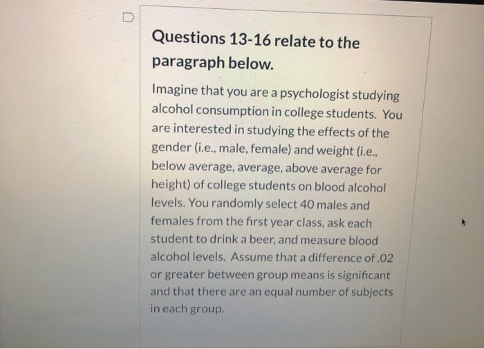 paragraph about alcohol