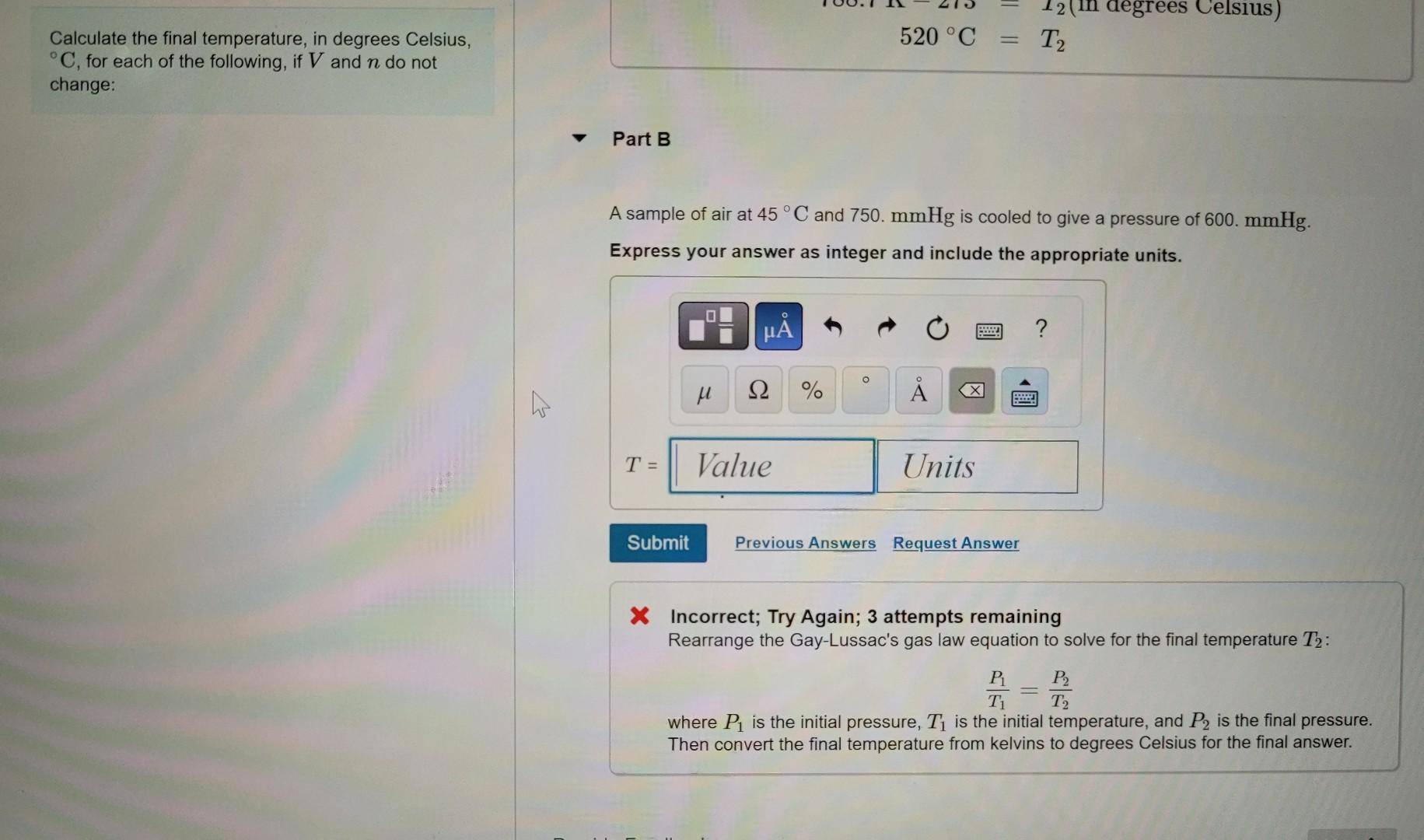 Solved Part A Will a red blood cell undergo crenation, | Chegg.com