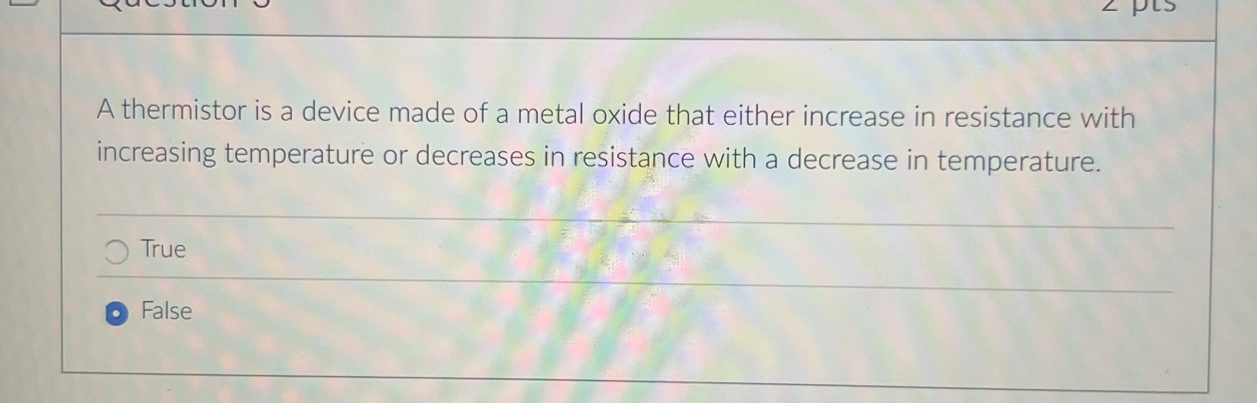 Solved A thermistor is a device made of a metal oxide that