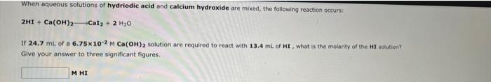 Solved Reference An aqueous solution of nitric acid (HNO3) | Chegg.com