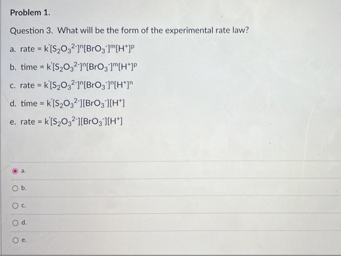 a student studied the clock reaction described in this experiment