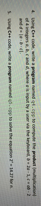 Solved Using C++ code, write a program named q3.cpp to | Chegg.com