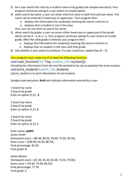 Solved Problem 1 (70 points) Grade calculation Write an | Chegg.com