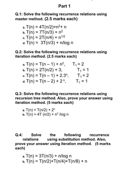 Solving T(n) = 2T(n/2) + log n with the recurrence tree method