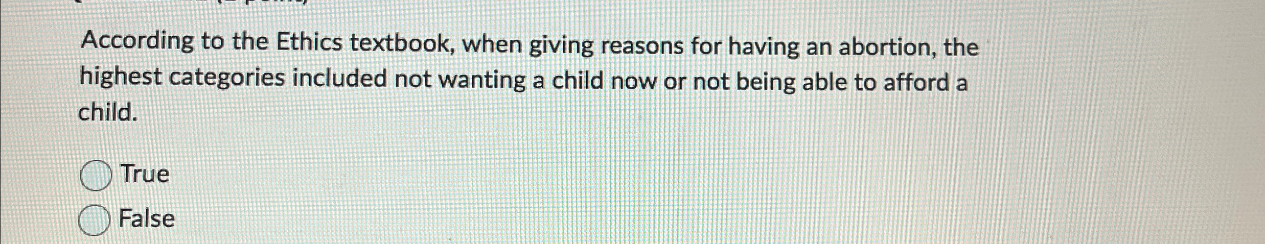 Solved According to the Ethics textbook, when giving reasons | Chegg.com
