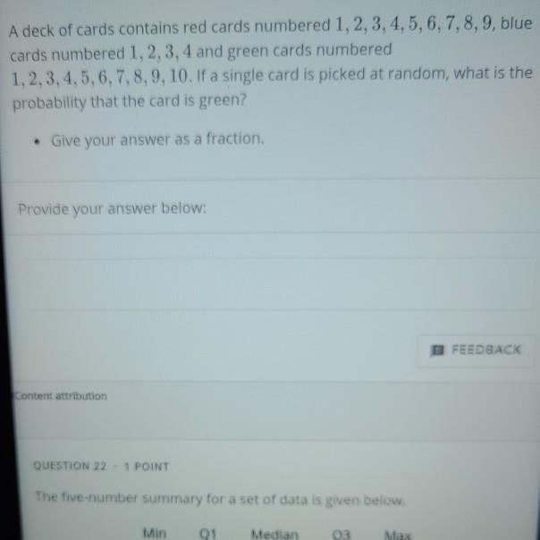 Solved A deck of cards contains red cards numbered 1, 2, 3,