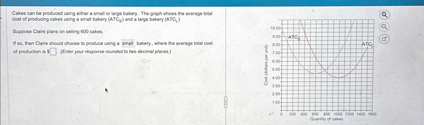 Solved Cakes Can Be Produced Using Either A Small Or Large Chegg