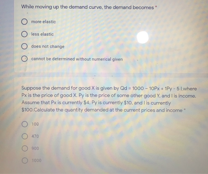 Solved All Else Constant All Of The Following Would Cause Chegg