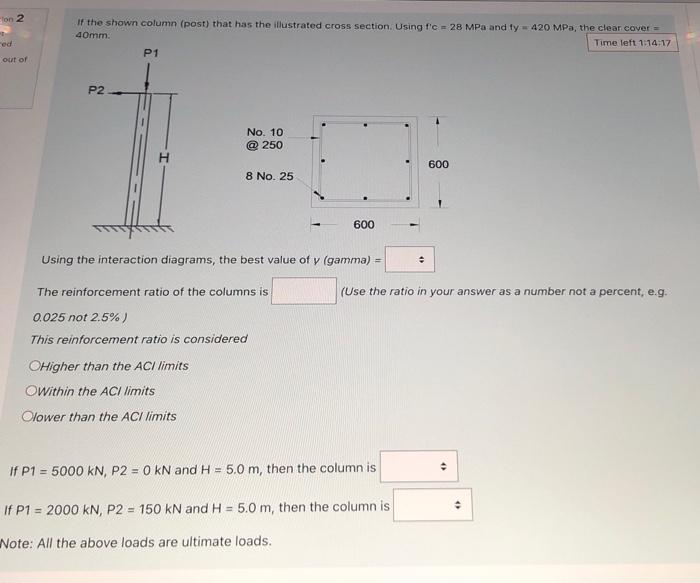 Solved on 2 If the shown column (post) that has the | Chegg.com