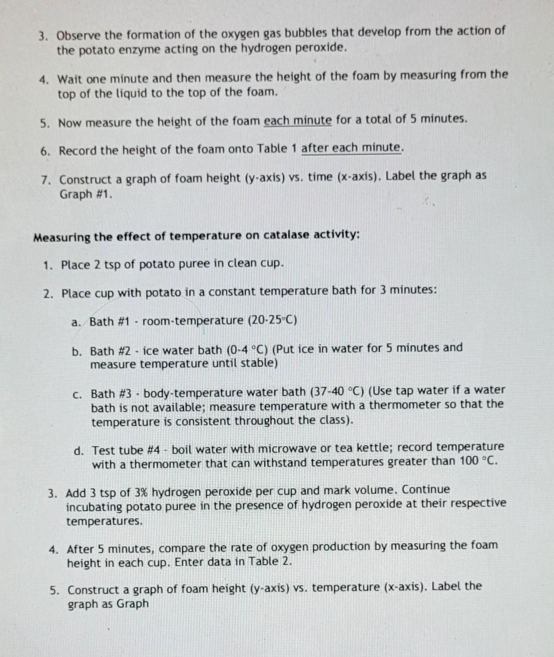 Solved Catalase Lab Activity Introduction Do you ever wonder | Chegg.com