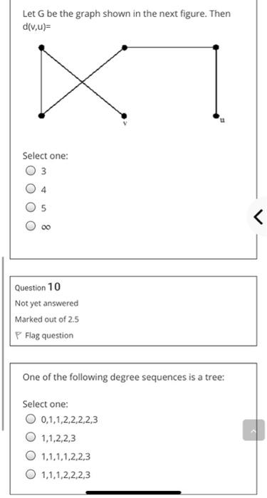 Solved Let G be the graph shown in the next figure. Then | Chegg.com