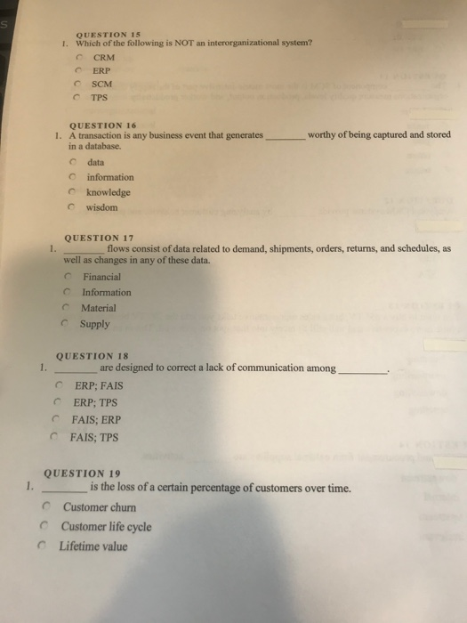 Solved QUESTION 15 1. Which of the following is NOT an | Sns-Brigh10