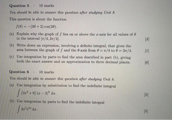 Solved Question 5 10 marks You should be able to answer this | Chegg.com