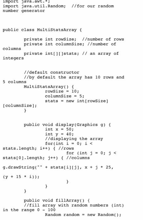 Solved Submit the following: List of source code with | Chegg.com