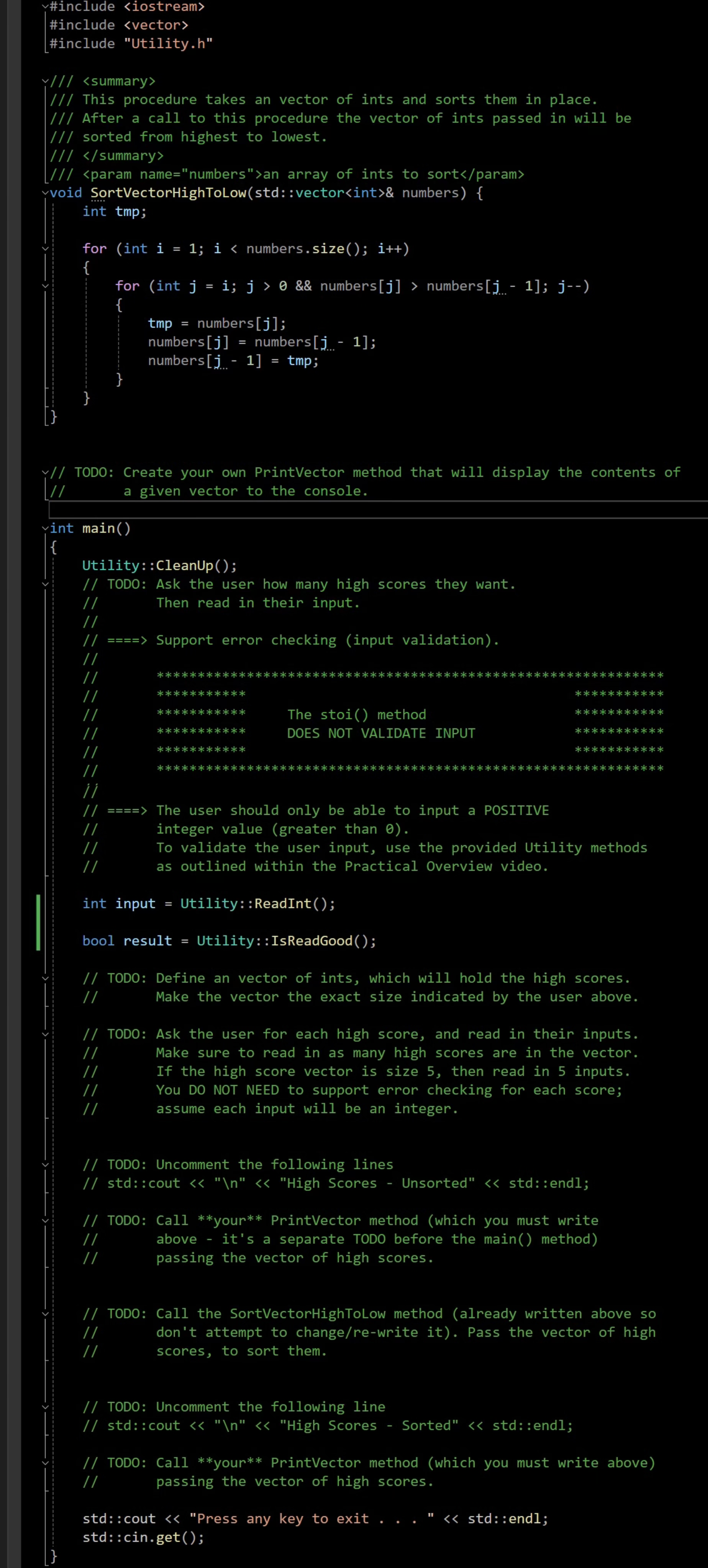 Solved PracticalHighScoreTable(全局范围)Y#include | Chegg.com