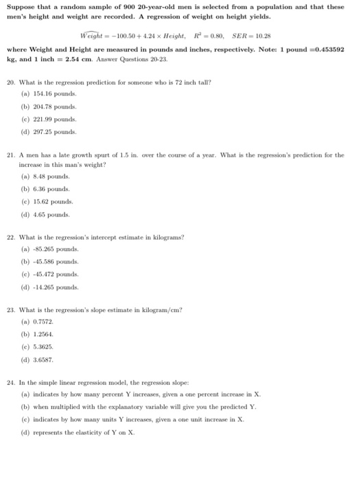 Solved Suppose that a random sample of 900 20 year old men Chegg