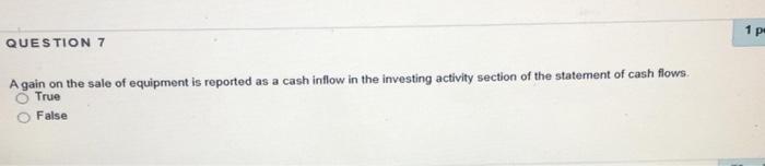 Solved QUESTION 1 A decrease inventory over the period, will | Chegg.com