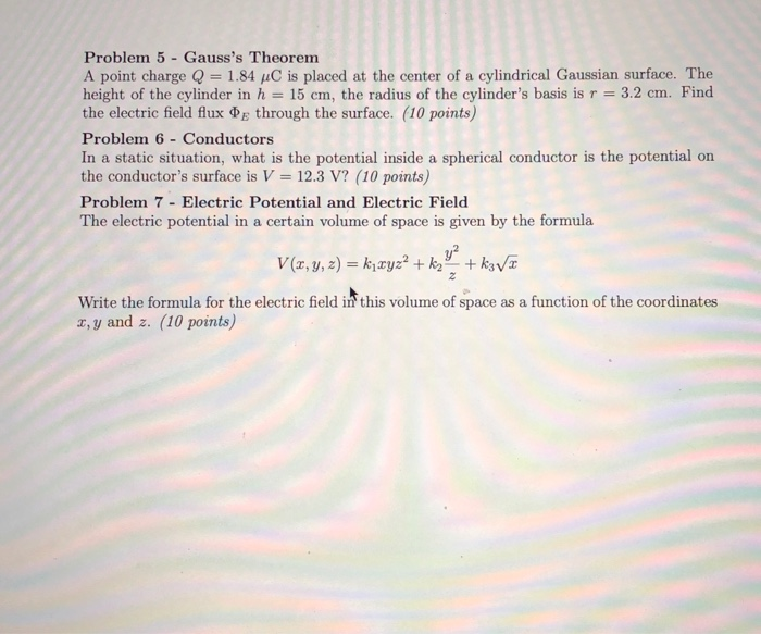 Solved Phys 1442 Practice #1 Problems: Include all of the | Chegg.com