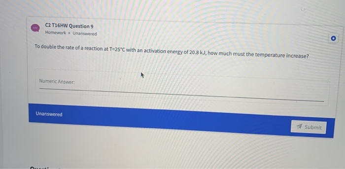 Solved C2 T16HW Question 9 Homework - Unanswered To double | Chegg.com