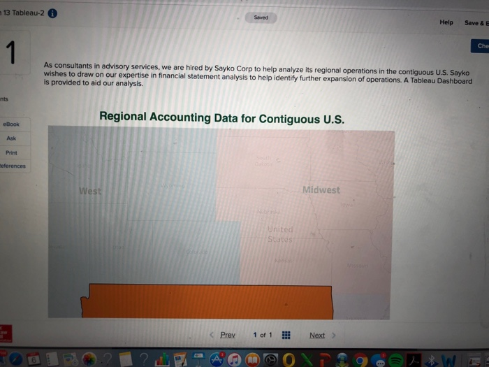 Solved 13 Tableau-2 Help Save & As consultants in advisory | Chegg.com