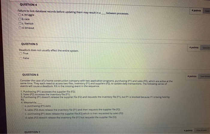 Solved QUESTION 1 4 points The scheme of removes the | Chegg.com