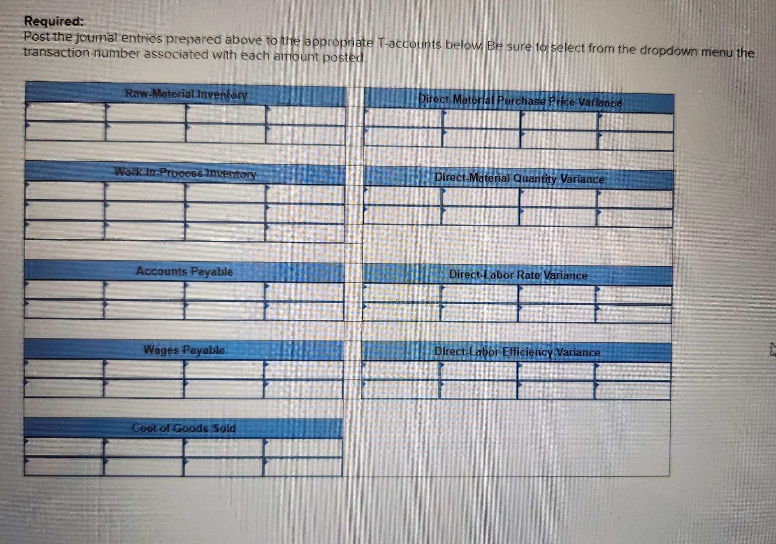 Solved Journal Entries under Standard Costing (Appendix),