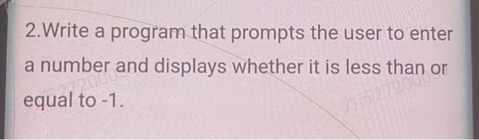 Solved 2.Write a program that prompts the user to enter a | Chegg.com