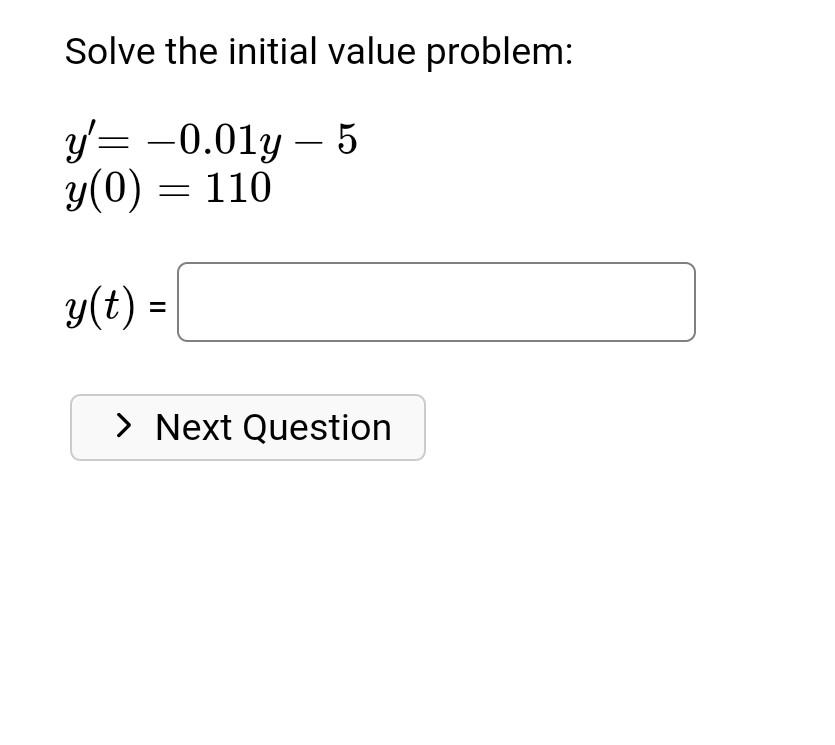 Solved Solve The Initial Value Problem: | Chegg.com