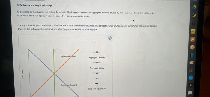 Solved 8. Problems And Applications Q8 As Described In The | Chegg.com