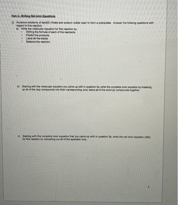 Solved - Part A: Solubility Rules for lonic Compounds Use | Chegg.com