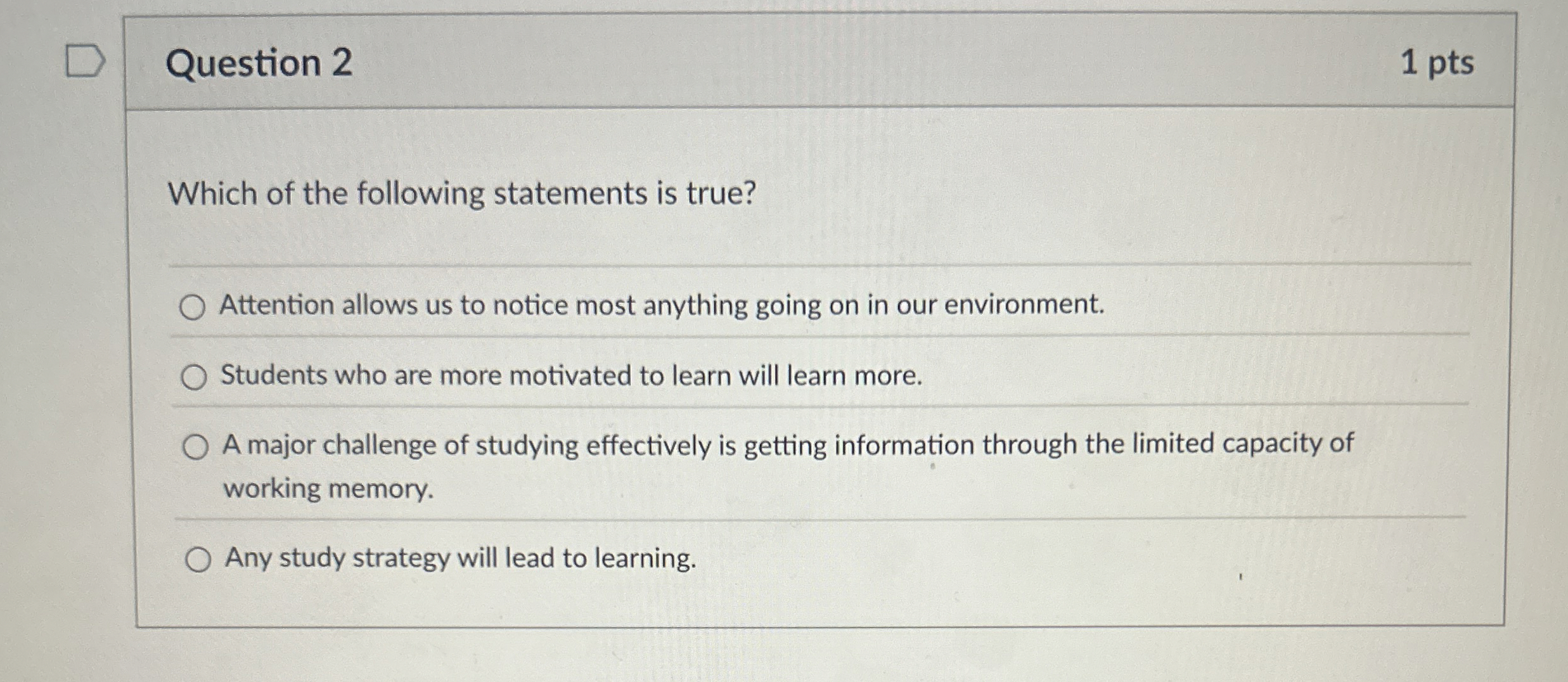 Solved Question 21 ﻿ptsWhich of the following statements is | Chegg.com