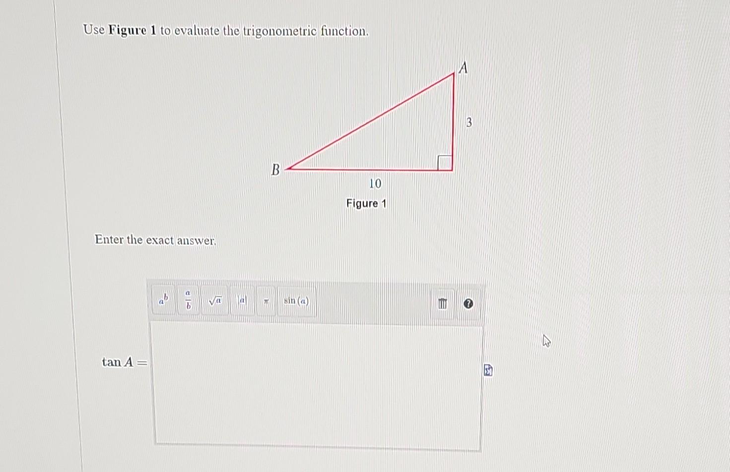 Solved Use Figure 1 To Evaluate The Trigonometric Function. | Chegg.com