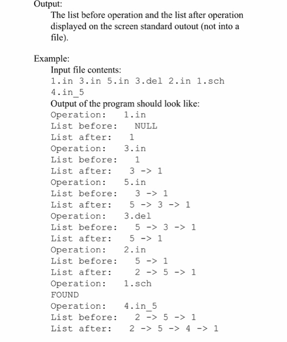 Solved The input to all the programs MUST be read from a | Chegg.com