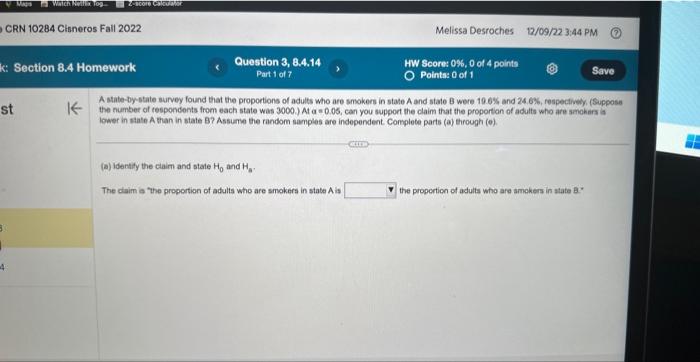 Solved A State-bystate Survey Found That The Proportions Of | Chegg.com