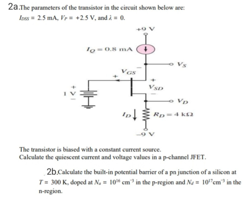 Solved 1a Determine The Current In Each Diode And The Vol Chegg Com