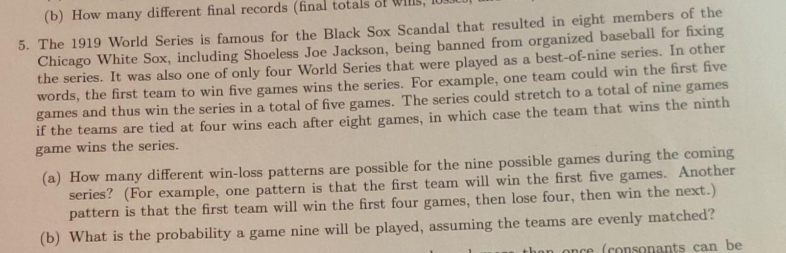 the joy of sox: 1918 World Series - Questions Of A Fix