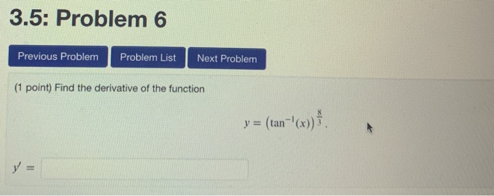 Solved 3.5: Problem 5 Previous Problem Problem List Next | Chegg.com