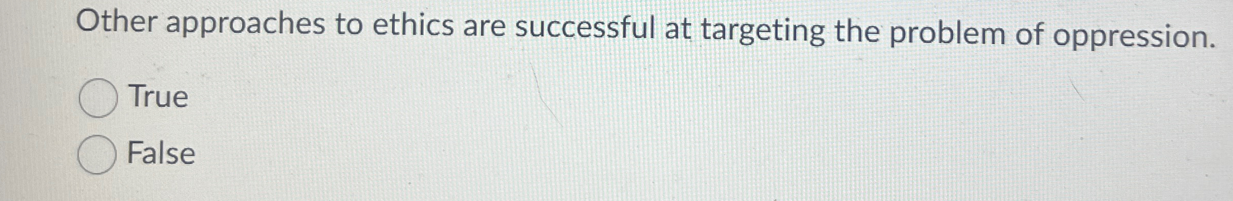 Solved Other approaches to ethics are successful at | Chegg.com