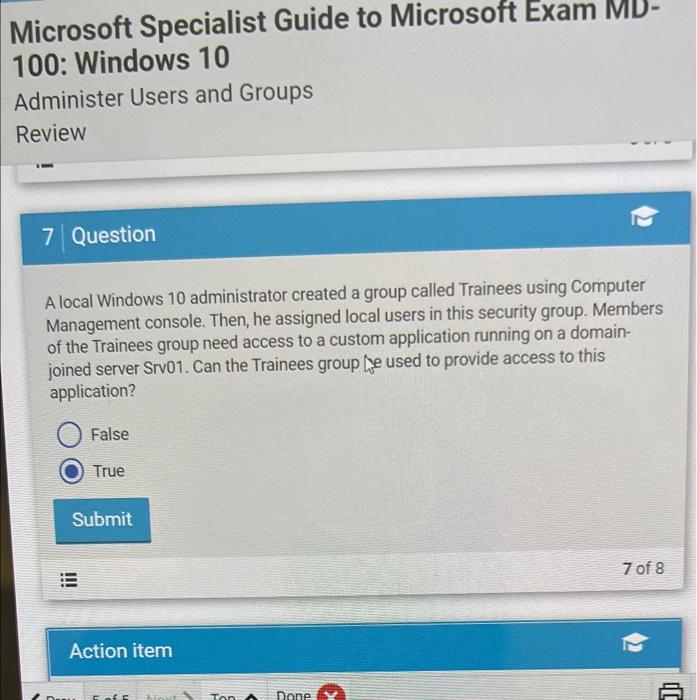 Solved Microsoft Specialist Guide to Microsoft Exam MD100: | Sns-Brigh10