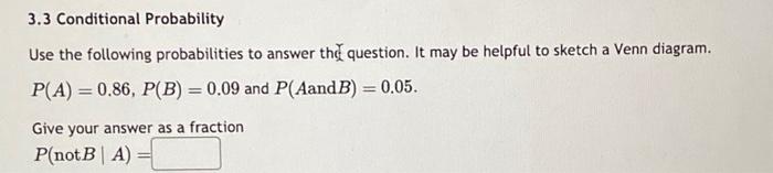 conditional probability homework 3