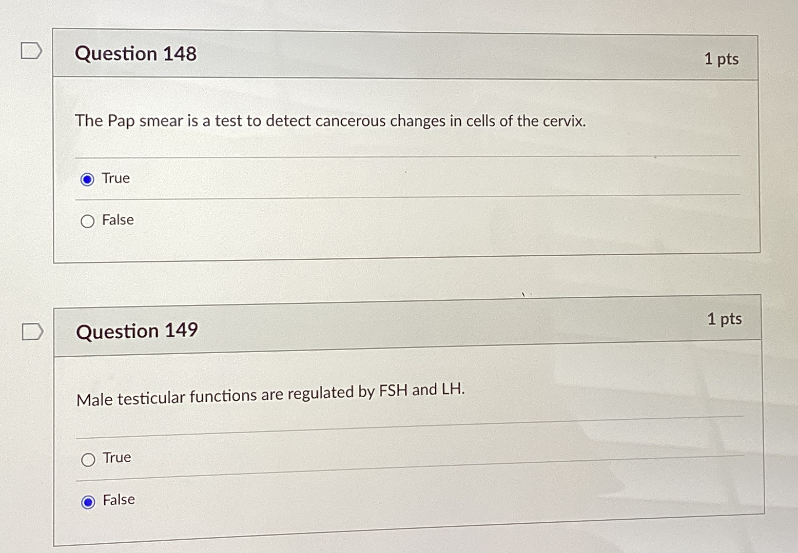 Solved Question 1481 ﻿ptsThe Pap smear is a test to detect | Chegg.com