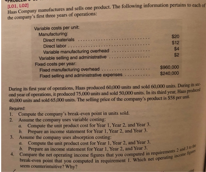 Solved 4. Compare the net operating income figures that you | Chegg.com