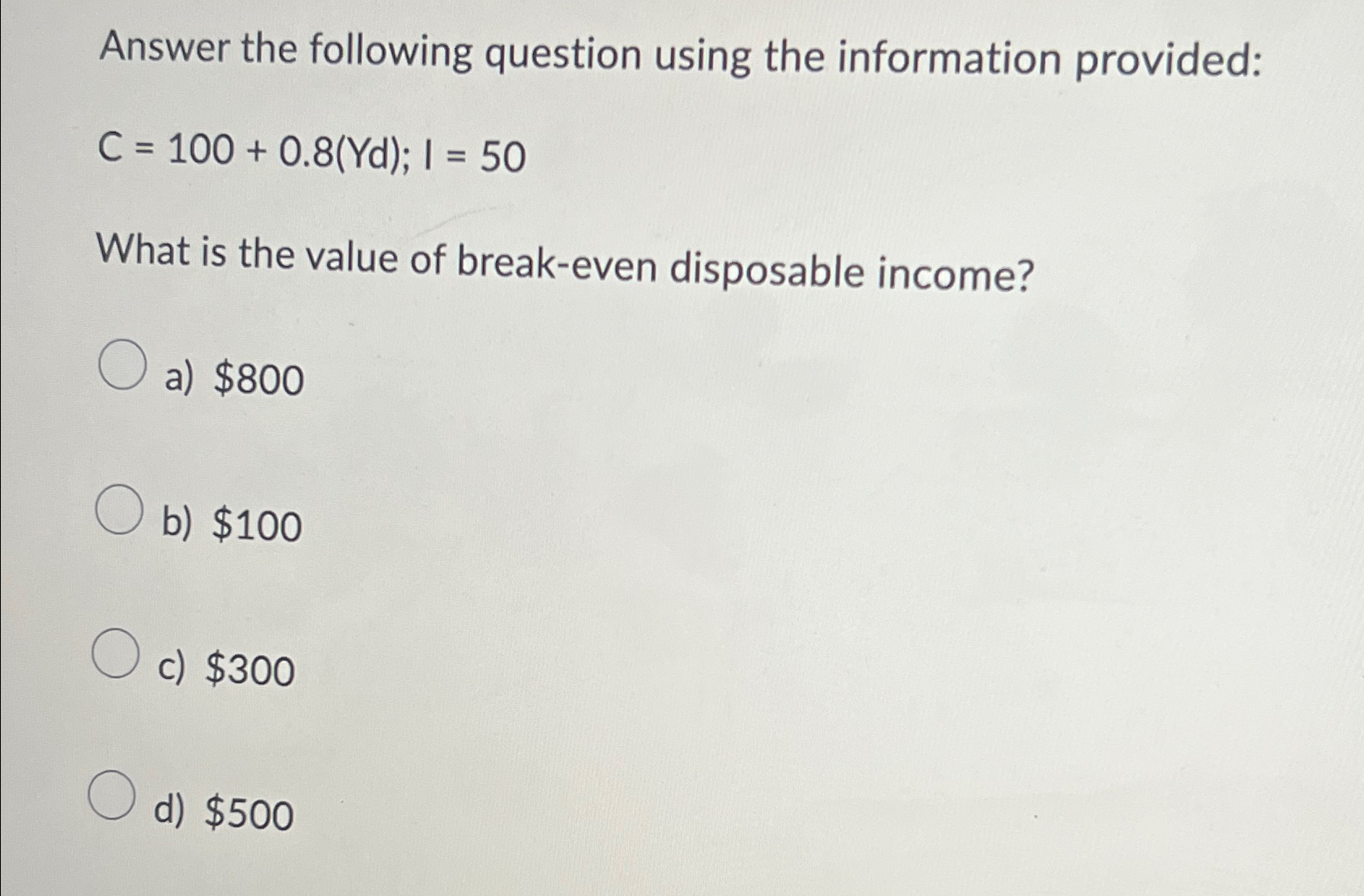 Solved Answer the following question using the information | Chegg.com