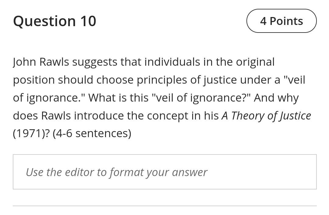 What Did John Rawls Mean by the Veil of Ignorance?