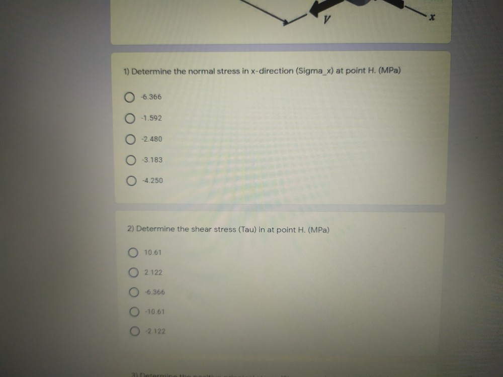 Solved Questions From 1 to 7: A solid shaft is subjected to | Chegg.com