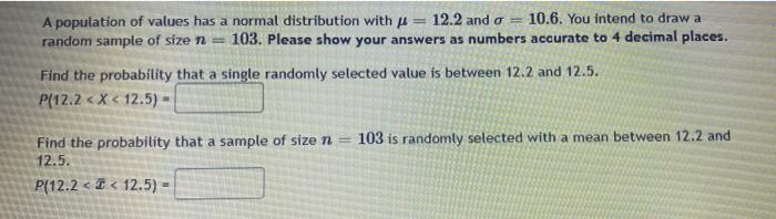 Solved A population of values has a normal distribution with | Chegg.com